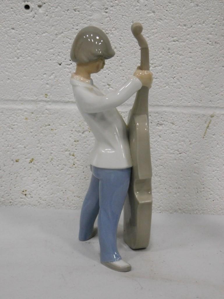 Lladro Figurine Boy Playing Cello approx 9" Tall (1 of 4)