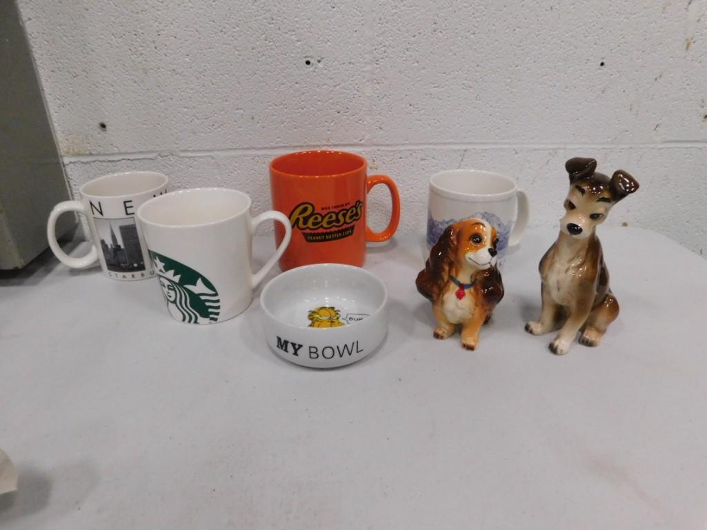 Lot of  Misc incl Coffee Mugs incl Starbucks, Reese's, (1 of 4)