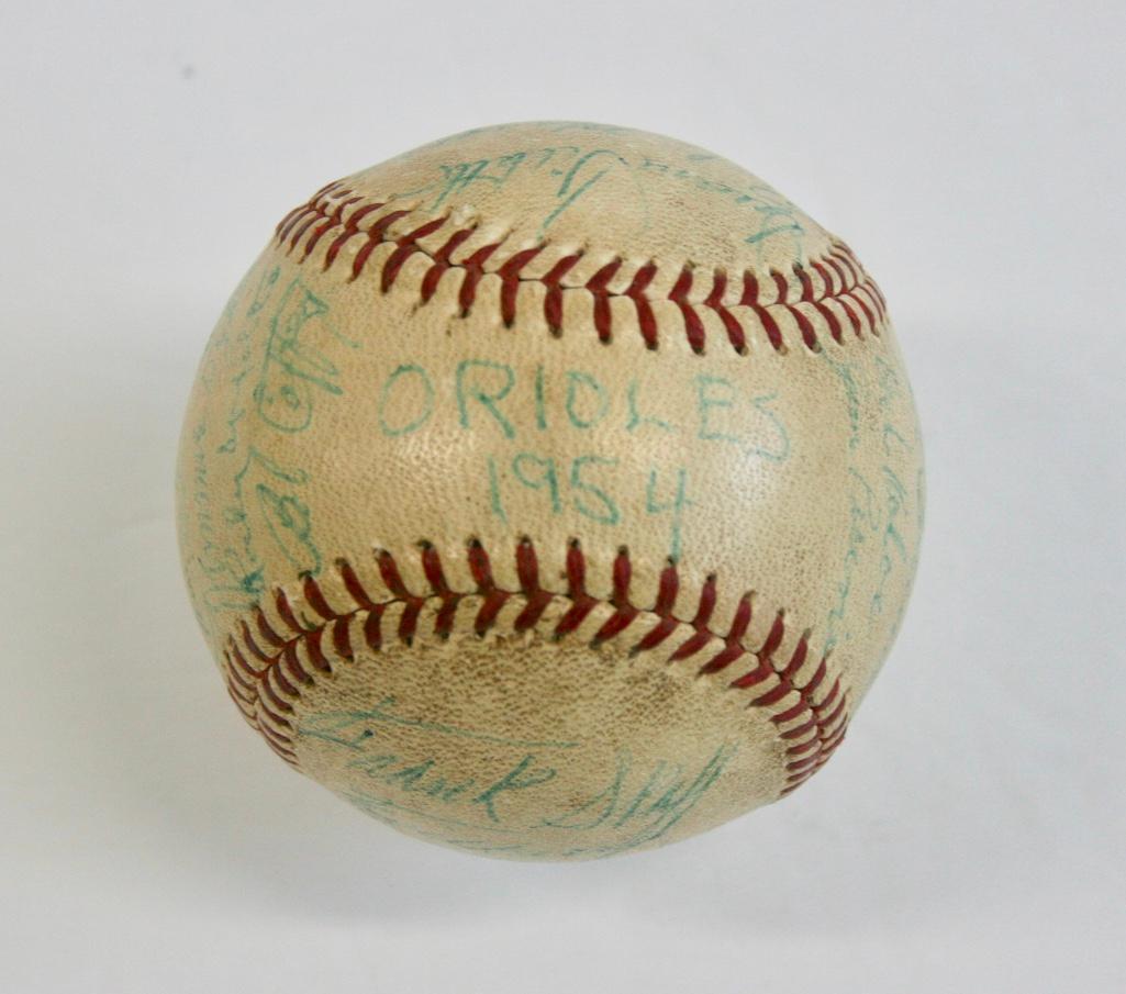 1954 Orioles Signed Baseball (1 of 6)