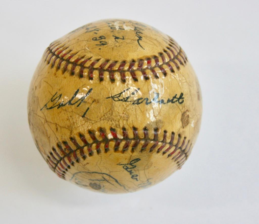 Dizzy Dean, Stan Hack, Gabby Hartnett Signed Baseball (1 of 6)