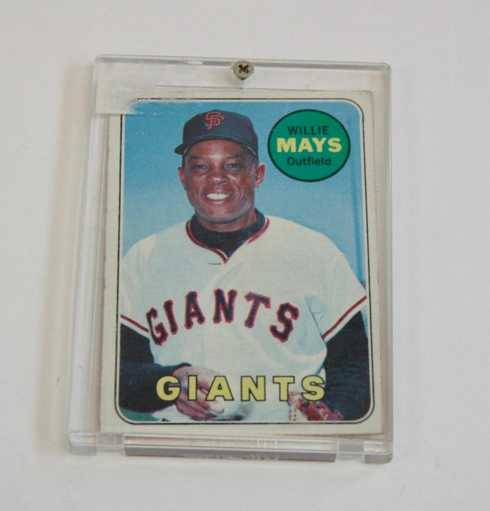 1969 Topps Baseball Card 190 Willie Mays