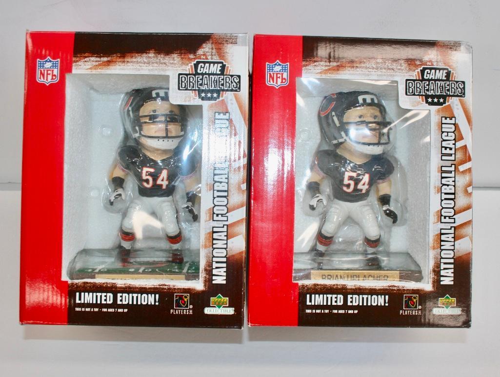 Lot of 2 Brian Urlacher Game Breaker Bobble Heads NIB (1 of 3)