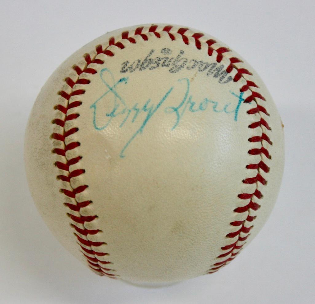 Baseball Signed By Dizzy Trout and Bob Shaw (1 of 2)