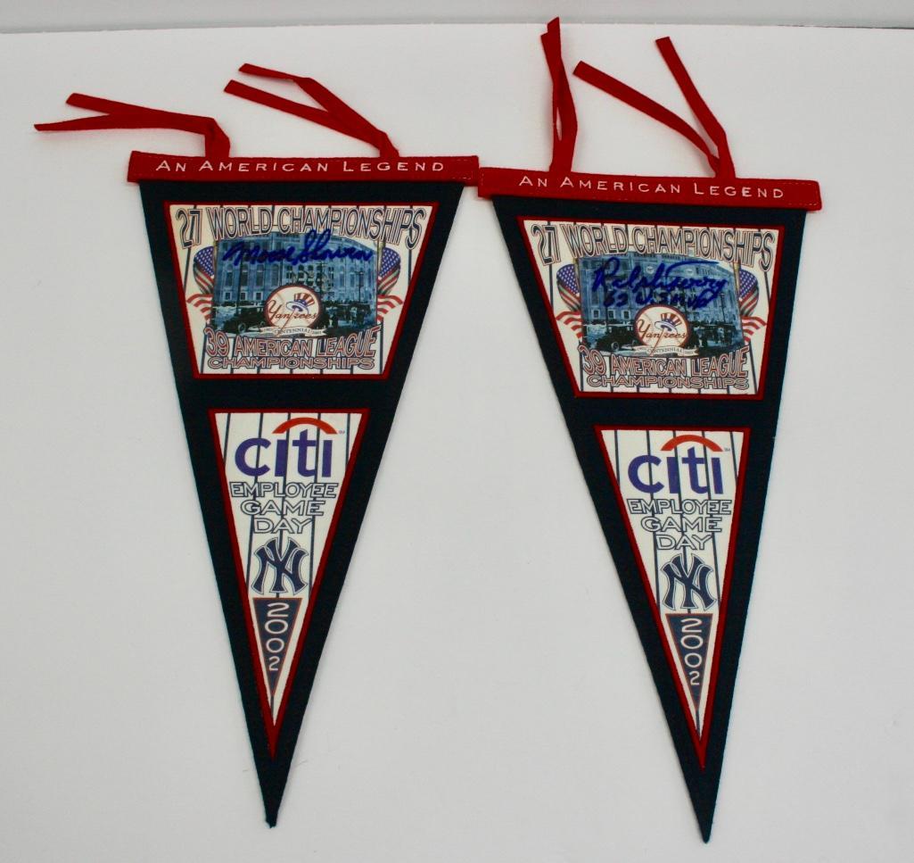 Yankees Moose Skowron and Ralph Terry Signed Pennants (1 of 3)