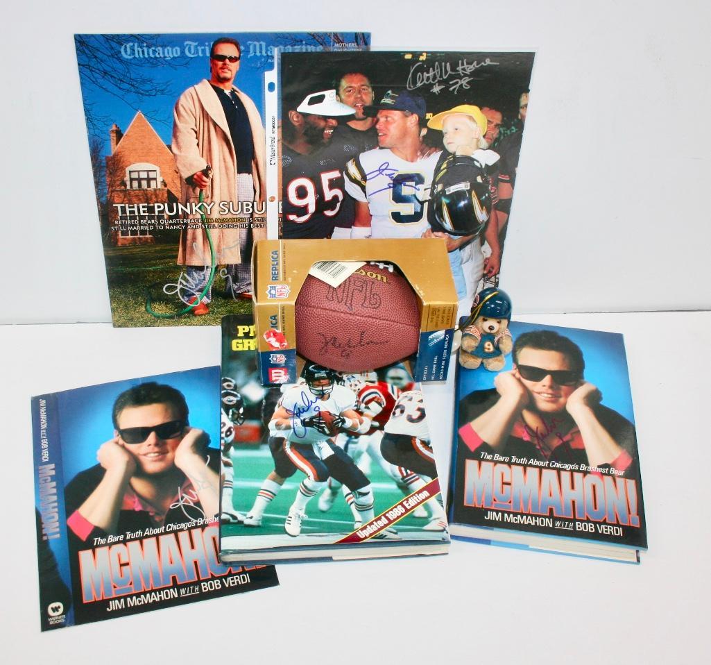 Lot of Jim McMahon Signed Memorabilia (1 of 7)