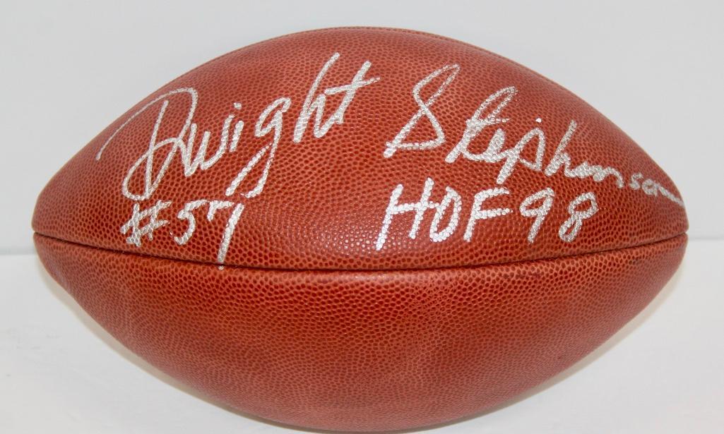Dwight Stephenson "HOF 98" Signed Football: Dwight Stephenson "HOF 98" Signed Football. Official NFL football. No COA