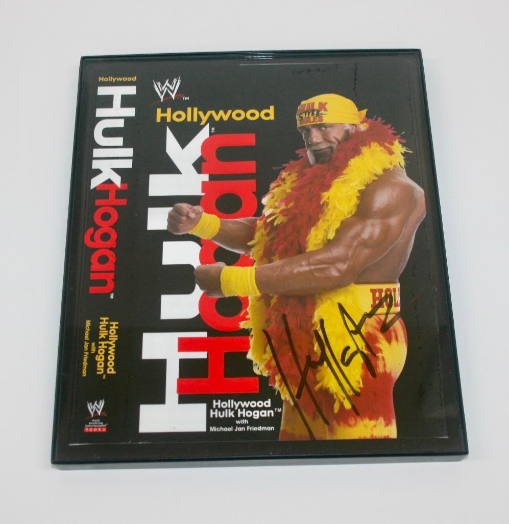 Hulk Hogan Signed Book Cover: Hulk Hogan Signed Book Cover.