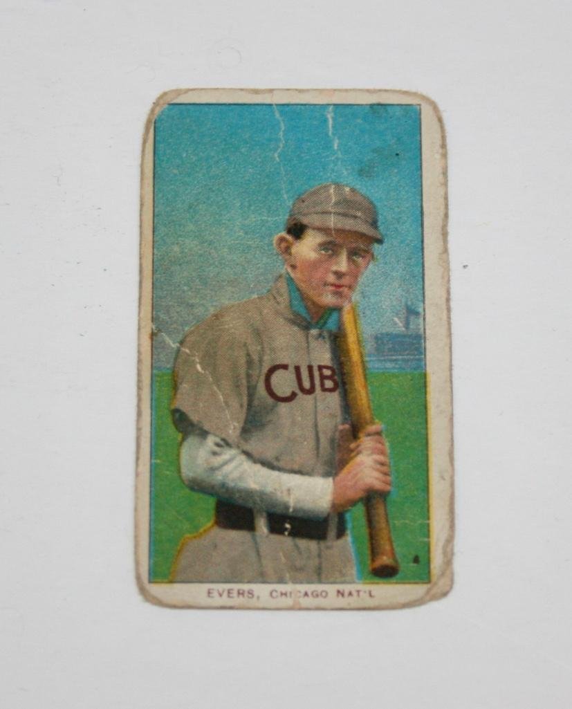 T206 Piedmont Johnny Evers "CUBS" On Shirt Tobacco Card (1 of 3)