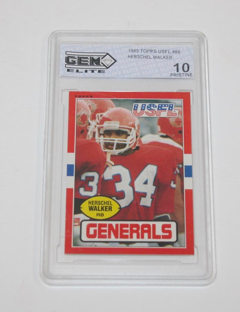 1985 Topps USFL #86 Herschel Walker Graded #10 Pristine (1 of 4)