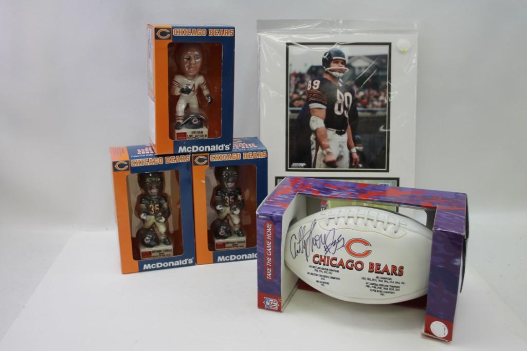 Bears Memorabilia With Old Nodders, Mike Ditka Photo, (1 of 10)
