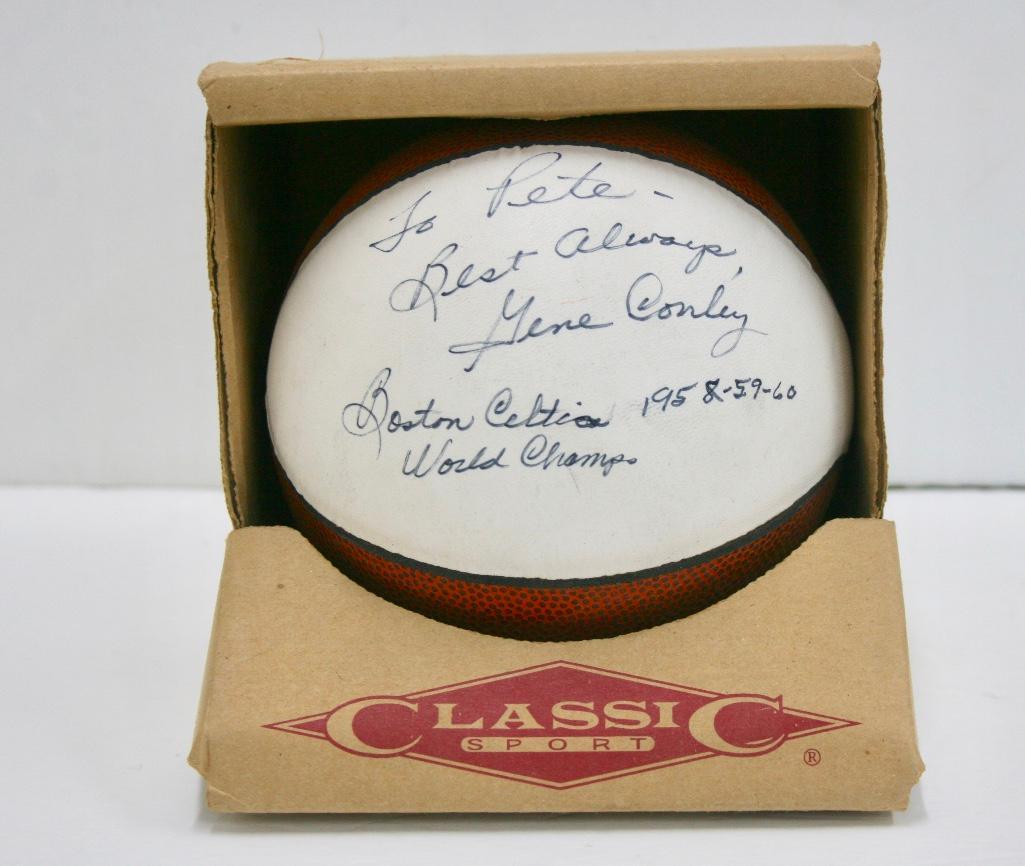 Gene Conley Signed Mini Basketball (1 of 2)