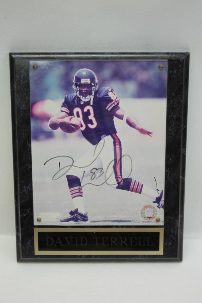 Signed David Terrell Mounted Photo with COA (1 of 4)