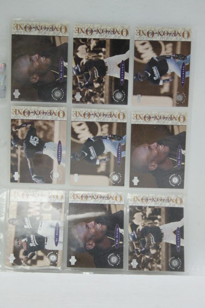 Lot of 9 Michael Jordan Baseball Cards Upper Deck (1 of 2)