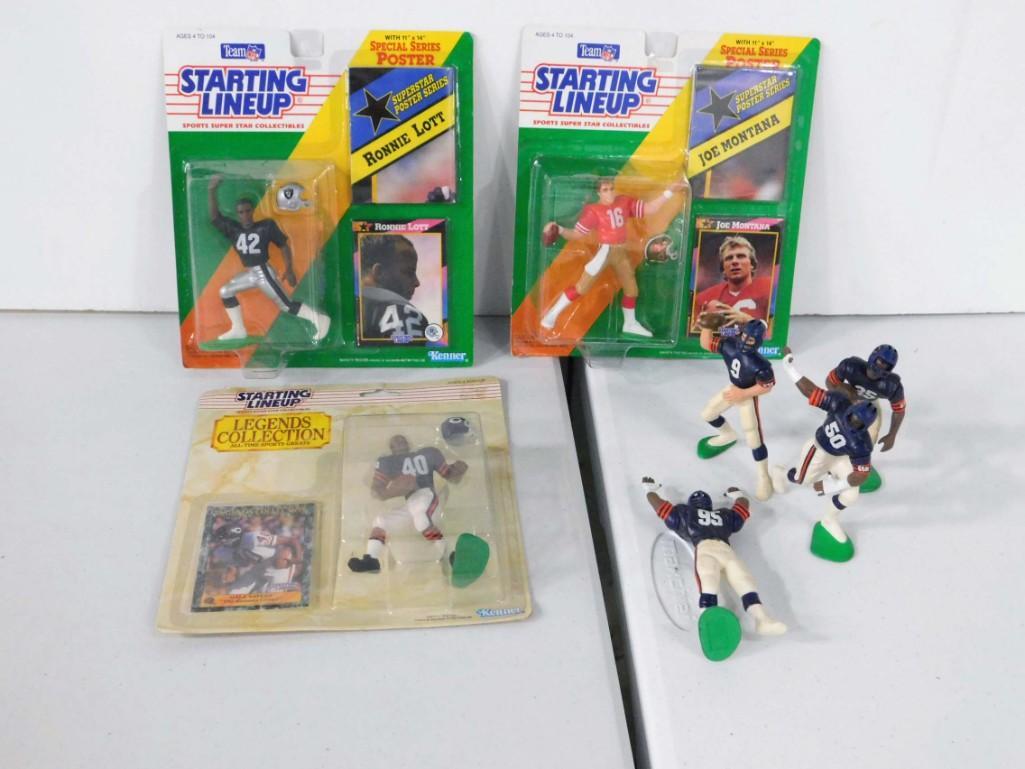 Lot of Starting Lineup Figures incl Joe Montana , (1 of 4)