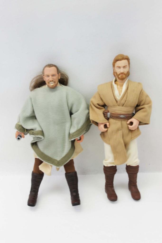 1997 Star Wars Qui Gon Jinn and Young Obi Wan Kenobi (1 of 3)