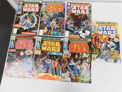 Lot of 7 Vintage Star Wars Comic Books all are 35 cent: Lot of 7 Vintage Star Wars Comic Books all are 35 cent Comics incl #1 , 2 , 3, 6, 8, 9, 11