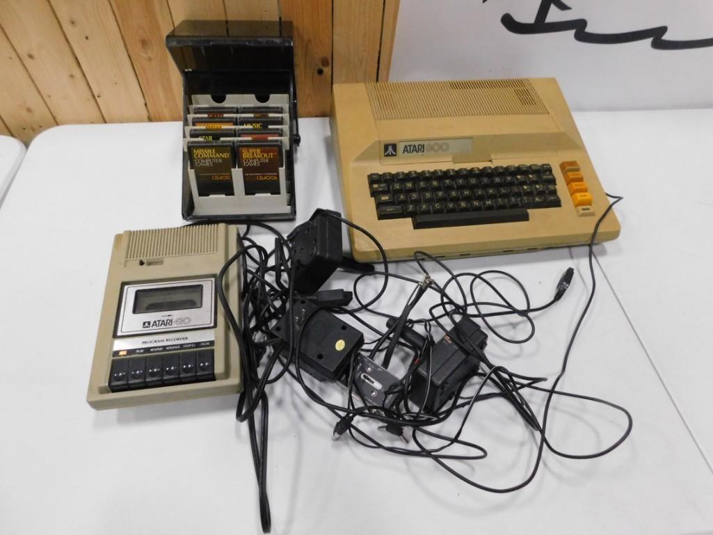 Atari 800 Video Game System with Tape Drive and 2 (1 of 6)