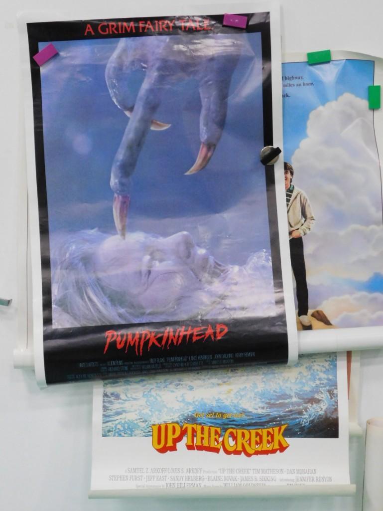 Lot of Movie Posters incl Pumpkinhead , Up the Creek ,: Lot of Movie Posters incl Pumpkinhead , Up the Creek , Gorky Park , Long Shot , Scandalous , etc