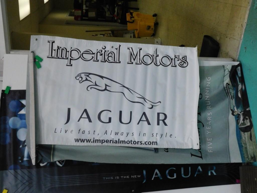 Lot of 3 Large Jaguar Banners incl 36"x57" , 36"x80" , (1 of 2)