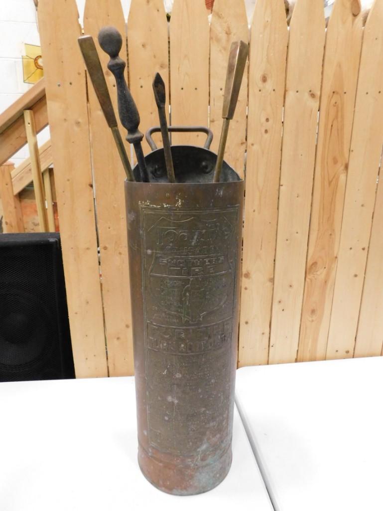 Fireplace Tools Set Made From a Vintage Fire (1 of 5)