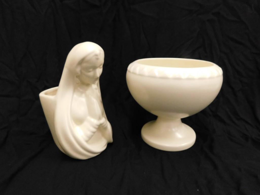 Haeger Pottery Footed Vase or Bowl and Haeger Pottery (1 of 5)