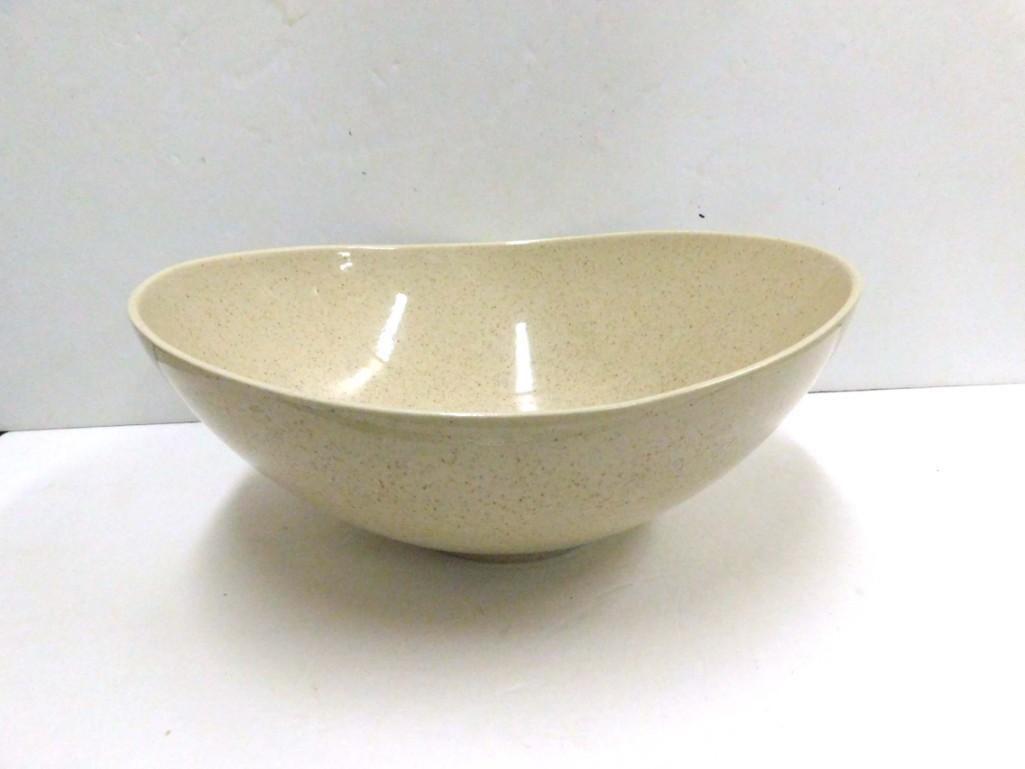 Vintage Red Wing Pottery Large Serving Bowl Tan with (1 of 5)