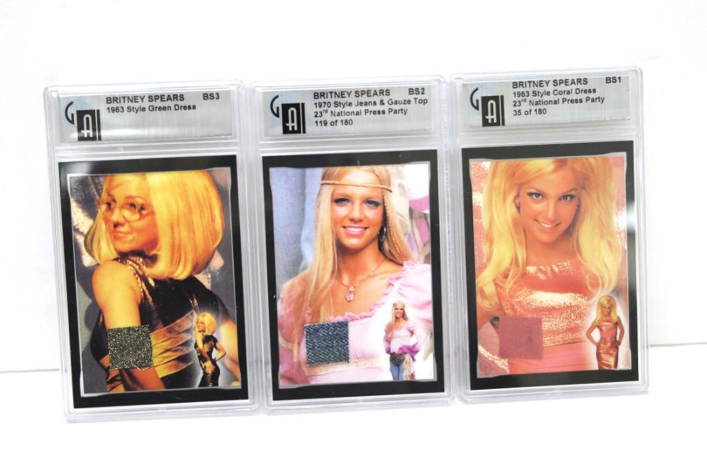 3 Britney Spears Garment Worn Swatches (1 of 5)