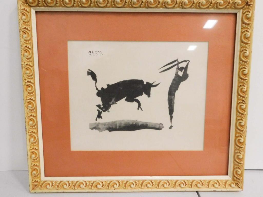 Framed Picasso Print - Bullfight III (1 of 3)