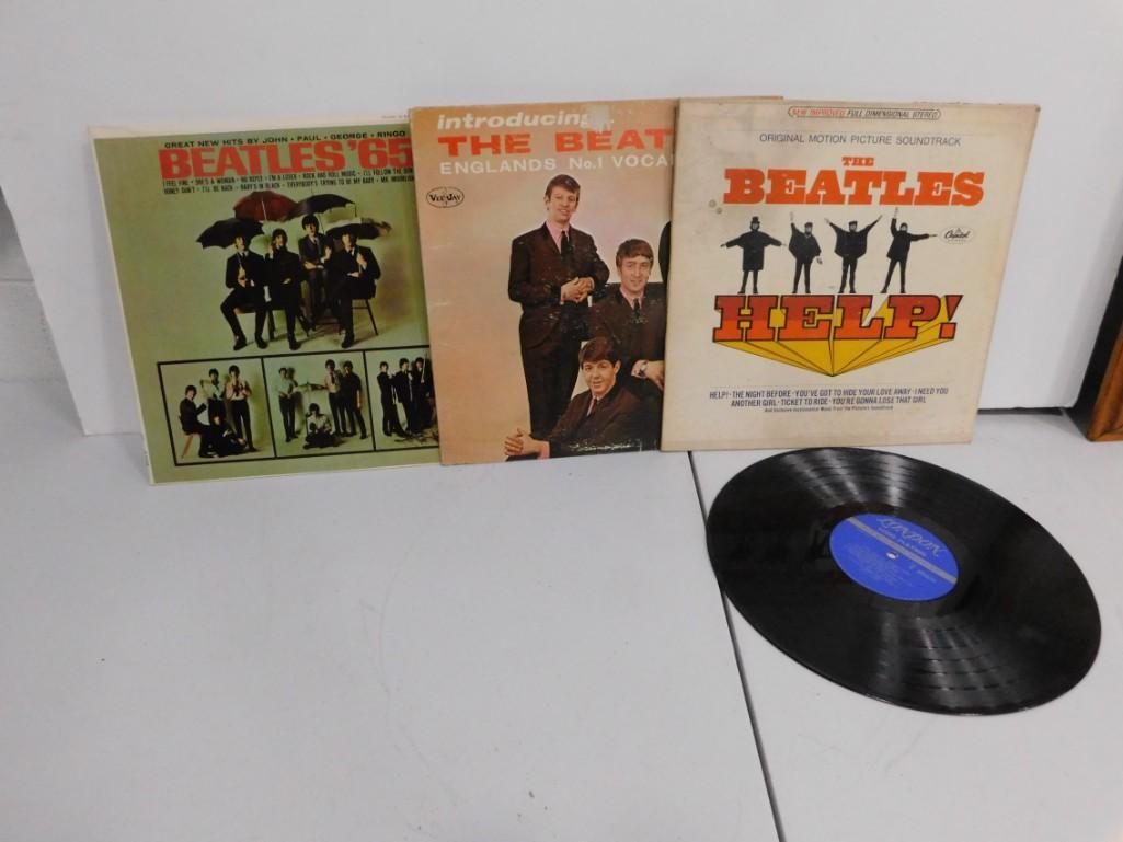 Lot of Vinyl Records including Beatles and Rolling (1 of 6)