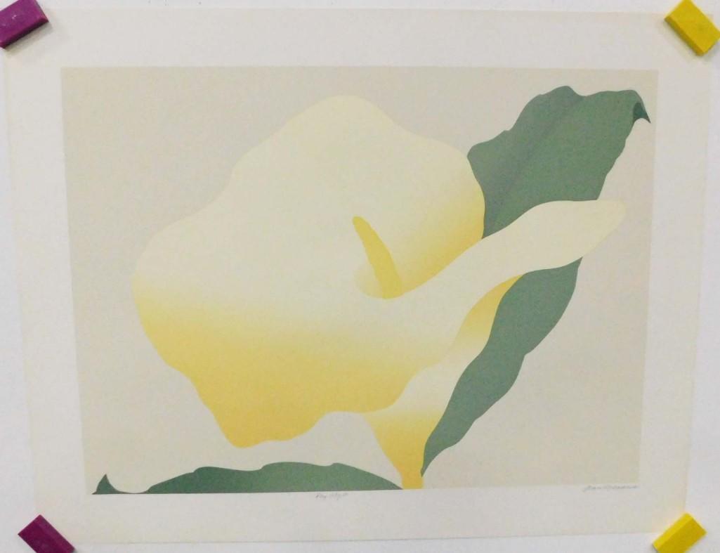 Jean Meadows Lithograph " Day Lily II " (1 of 3)
