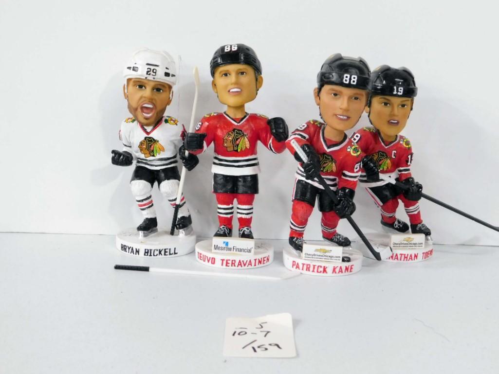 4 Chicago Blackhawks Bobble Heads incl Bickell , (1 of 2)