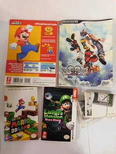 Vintage Game Guides incl Super Mario Bros 2 , Super: Vintage Game Guides incl Super Mario Bros 2 Official Game Guide , Super Mario 3D Land , Luigi&#39;s Mansion , Kingdom Heart , plus Einstein Mind Trainer