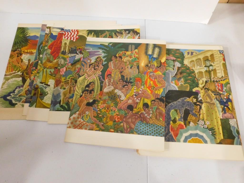 Vintage 1956 Dinner Menus from the SS Lurine (1 of 5)