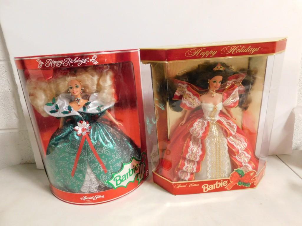 2 Mattel Holiday Barbies incl 1995 and 1997 (1 of 5)