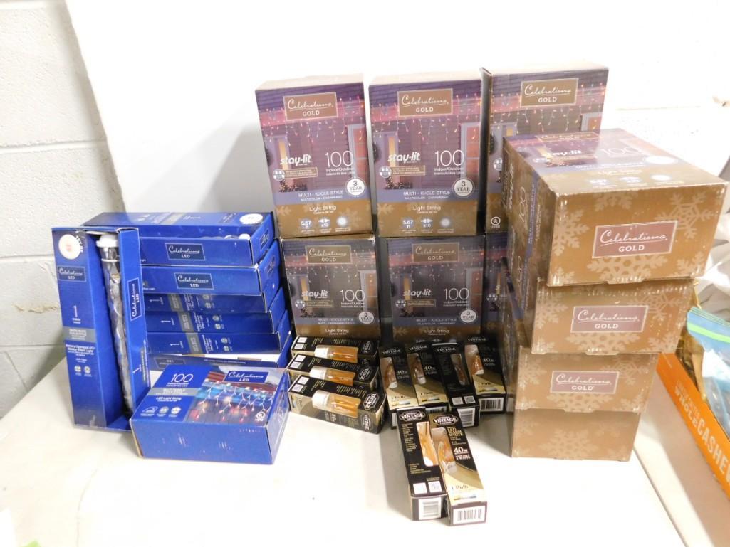 Lot of Christmas Lights , etc incl LED Icicle , etc: Lot of Christmas Lights , etc incl LED Icicle , etc