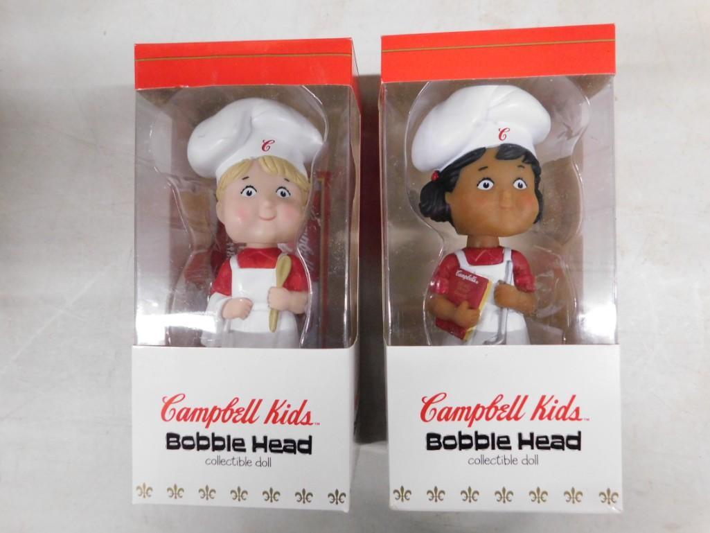 2 Campbell Soup Kids Bobble Heads New in Package (1 of 3)