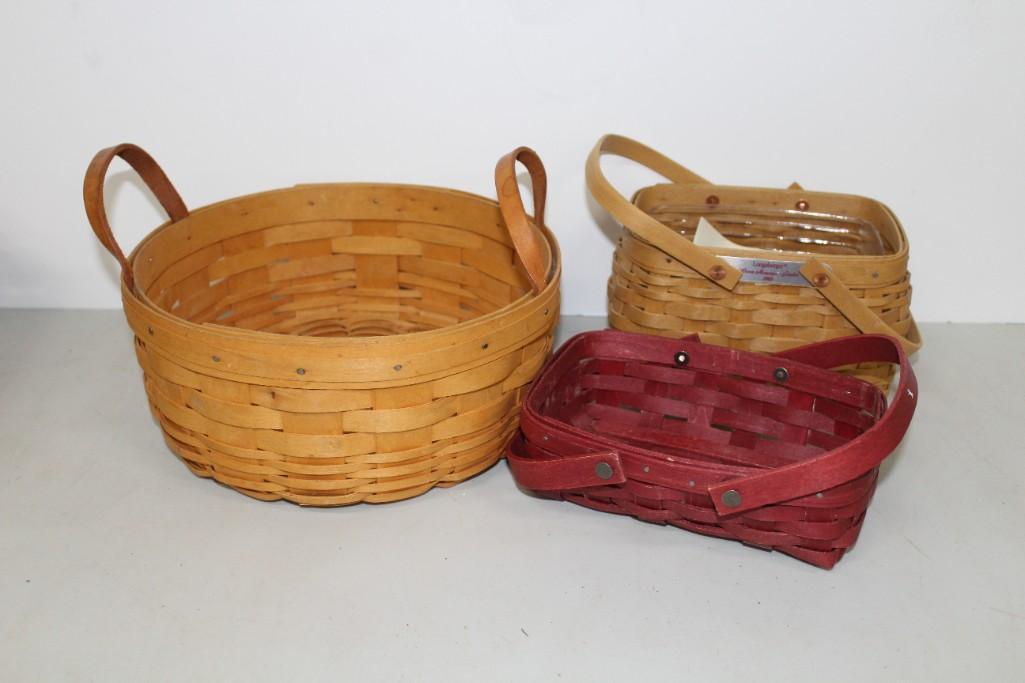 3 Longaberger Baskets (1 of 6)