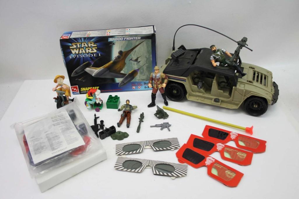 Star Wars Episode 1 Naboo Fighter AMT ERTL , GI JOE Car (1 of 6)