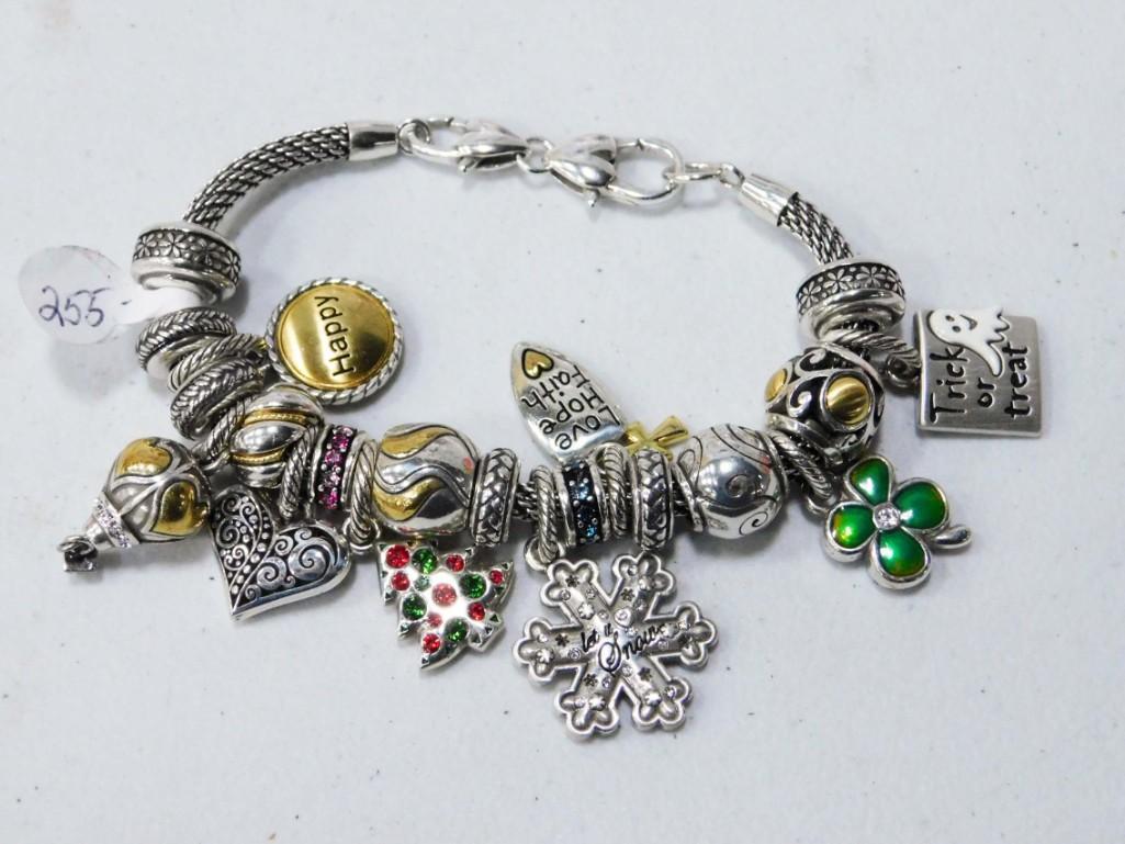 Brighton Bracelet with Many Charms (1 of 3)