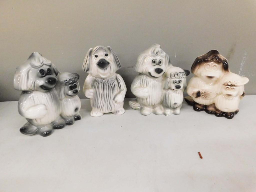 4 Vintage Ford Dog Banks incl Father and Son and Winton (1 of 6)