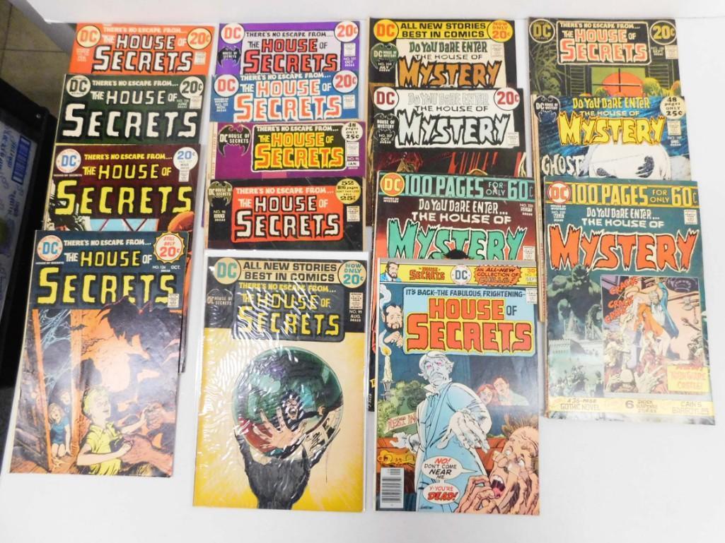 16 Vintage Comic Books incl The House of Secrets and (1 of 3)