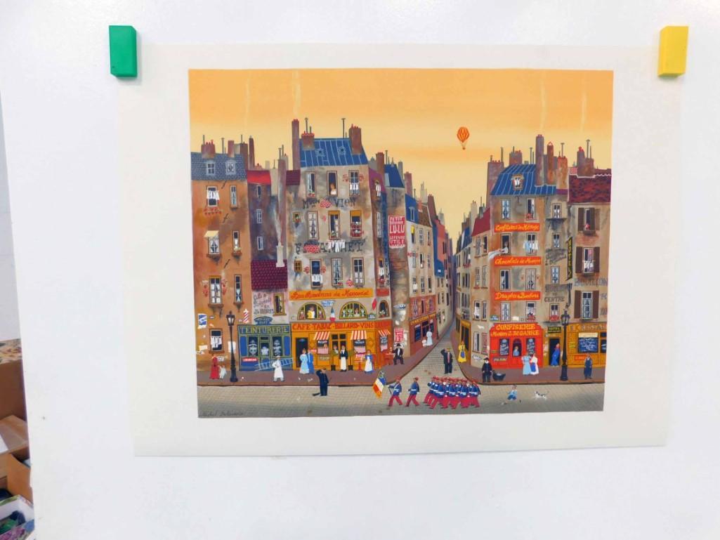Michel Delacroix Lithograph " Parade " 22"x30": Michel Delacroix Lithograph " Parade " 22"x30"