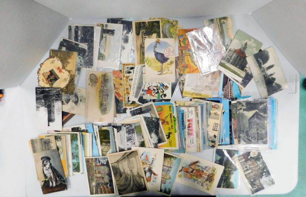 Lot of Vintage Postcards incl Linen (1 of 8)