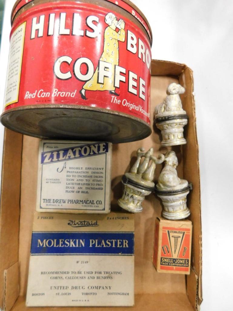 Lot of Vintage Smalls incl Coffee Can, Trinket Boxes , (1 of 2)