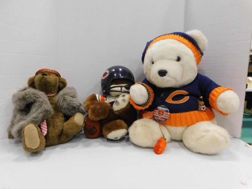 Plush Animals incl 2 Chicago Bears: Plush Animals incl 2 Chicago Bears