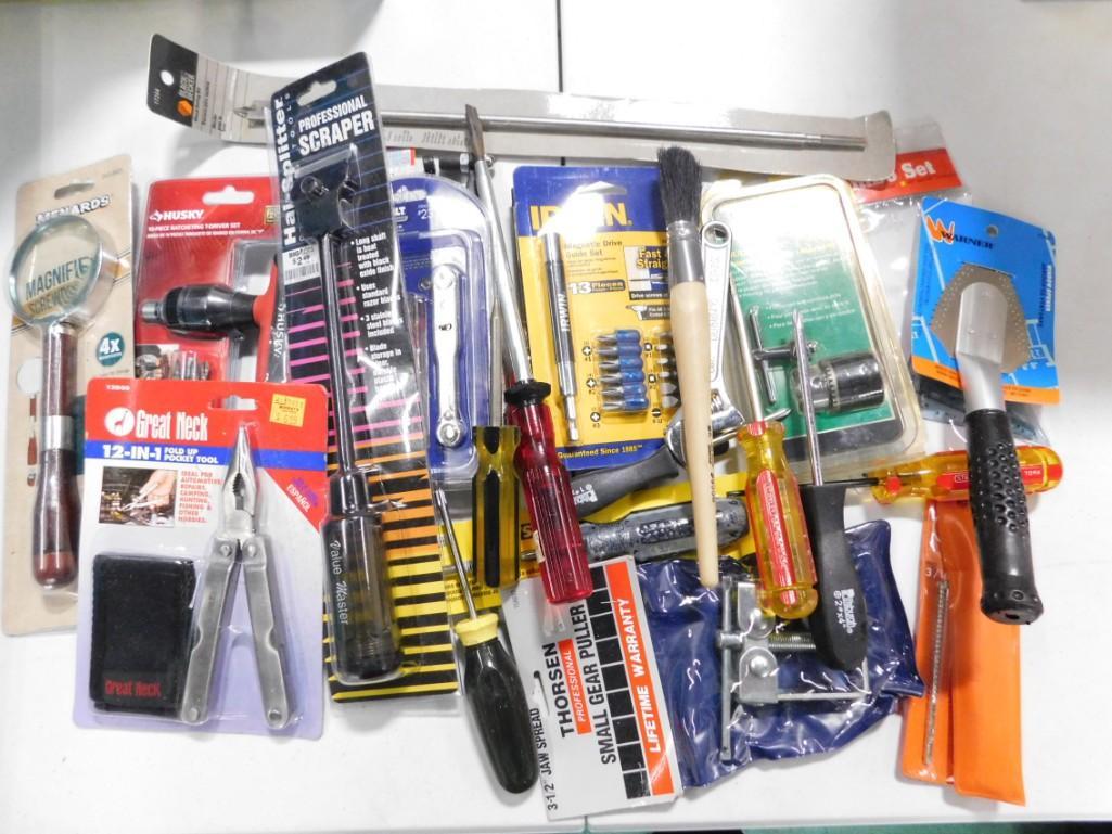 Lot of asst Hand Tools , Many new in package (1 of 3)