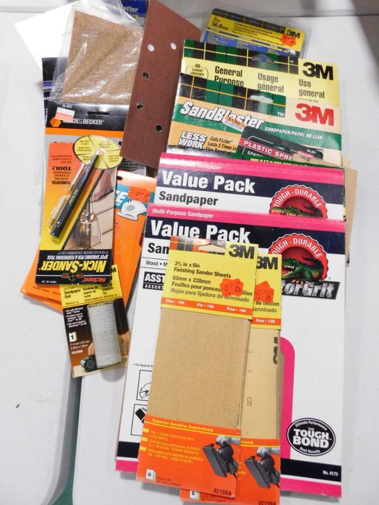 Lot of Sand Paper , etc (1 of 1)