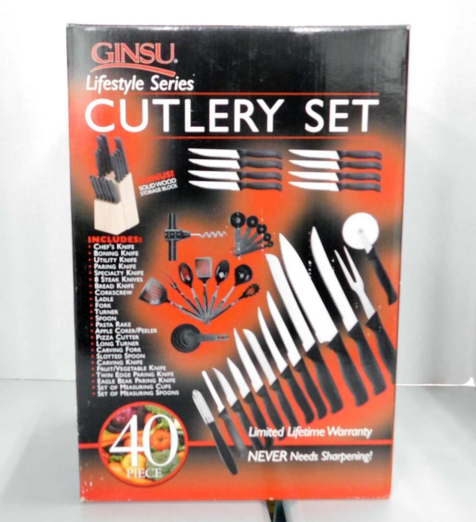 Ginsu Knives 40 Pc Cutlery Set in Original Box (1 of 3)