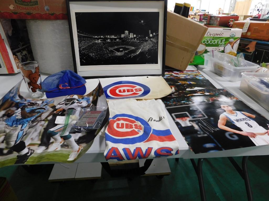 Sports Lot incl Picture of Black and White Signed Scott (1 of 6)