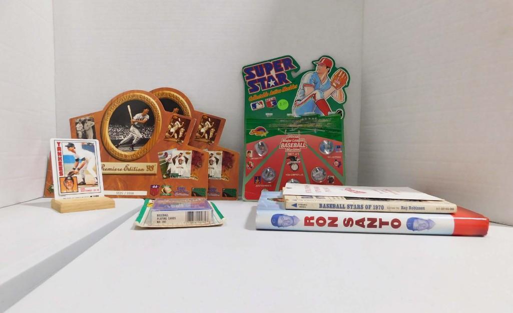 Assorted Baseball Collectibles incl Books , Cards , (1 of 3)